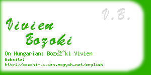 vivien bozoki business card